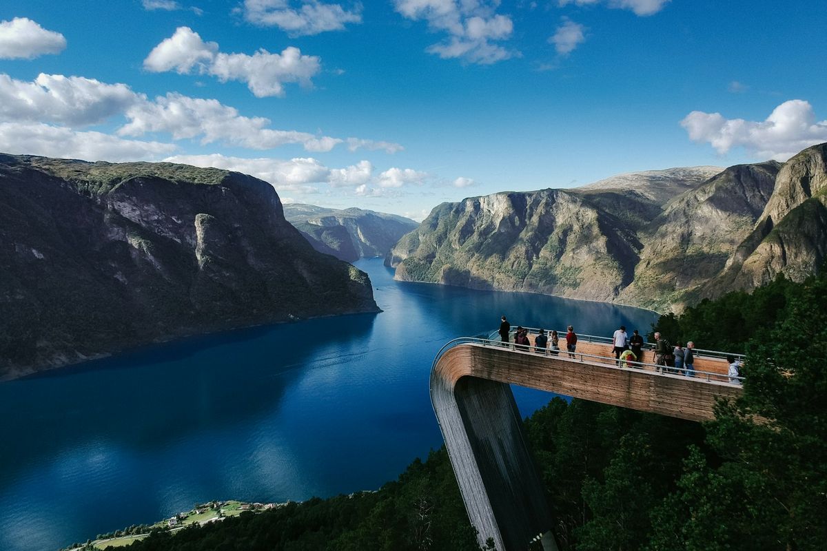 Stegastein utsiktspunkt over Aurlandsfjorden