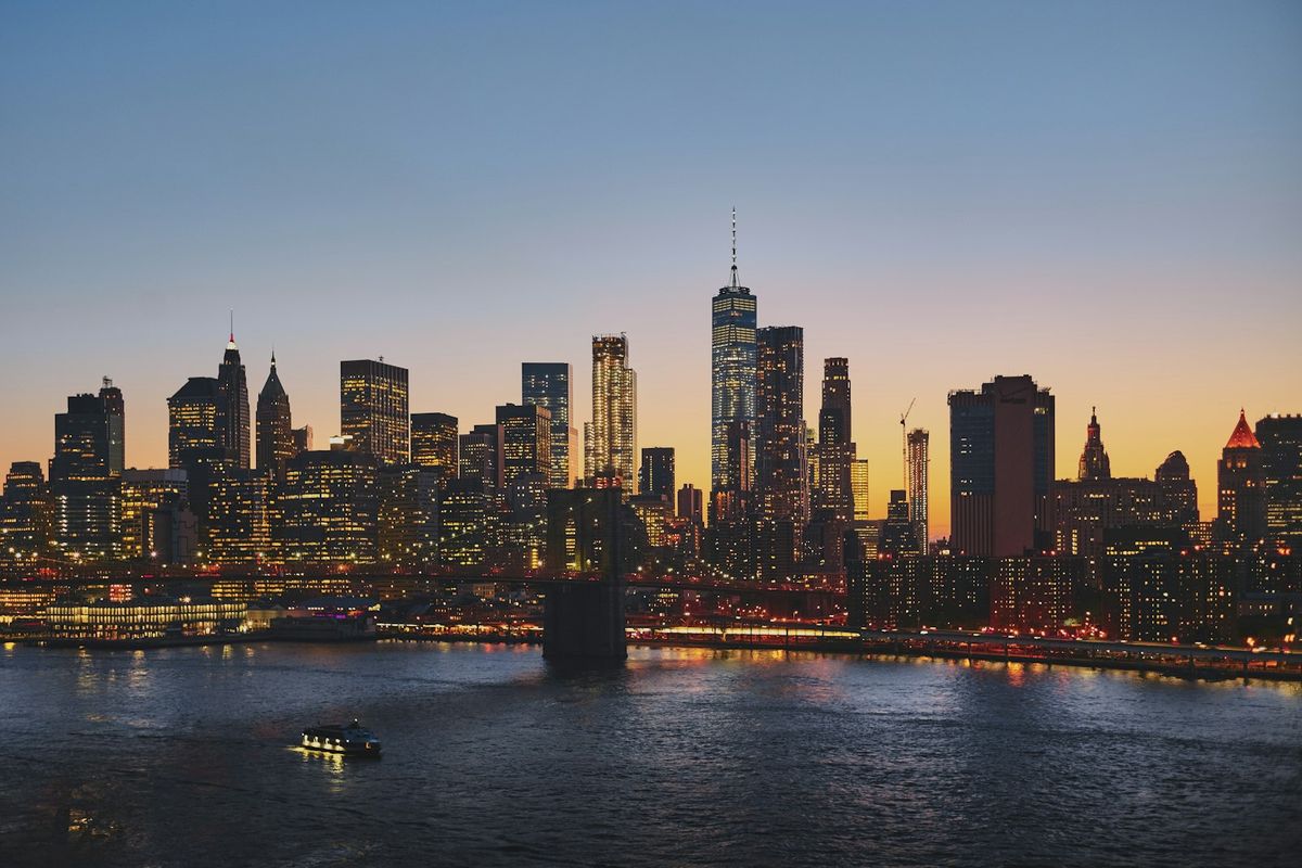 Manhattan og skyskrapere i New York