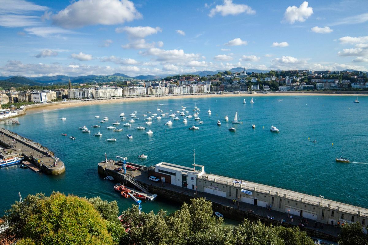 Stranden La Concha i San Sebastián